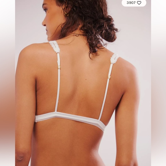 Free People Care FP Reya Lace Bralette in Ivory Size Small NWT Retail $30 - Picture 2 of 7